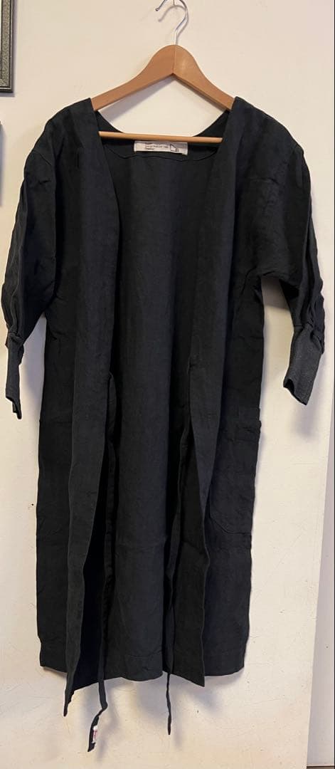 Kapok 割烹着2way ハウスワーキングコート1rd ブラック　未使用