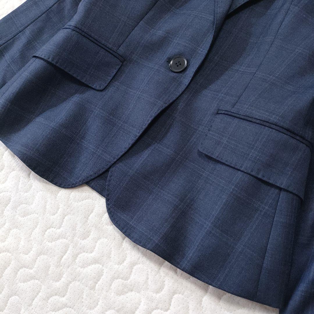 ザ・スーツカンパニー×REDA　セットアップ　チェック　ネイビー　36/34