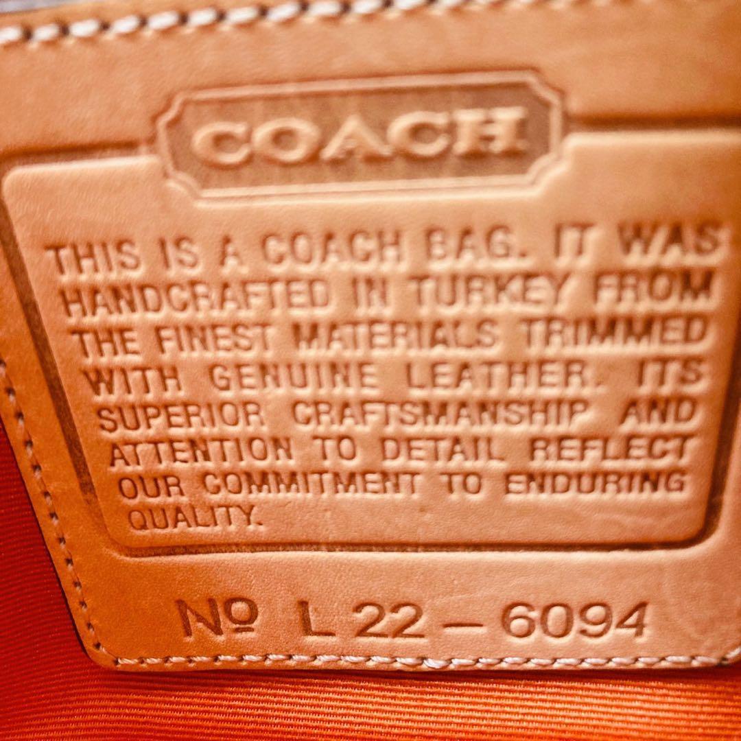 COACH コーチ アクセサリーポーチ ワンショルダー シグネチャー ブラウン
