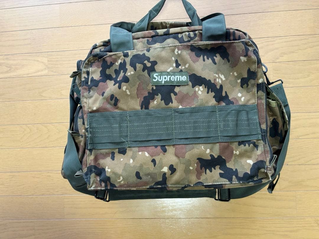 希少 Supreme 迷彩 大型バッグ オールド ※難あり