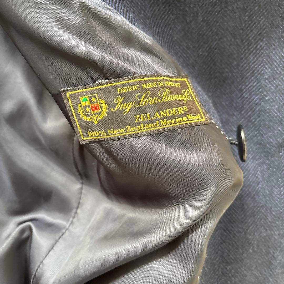 TEIJIN MEN'S SHOP ダブルブレストチェスターコート L ネイビー