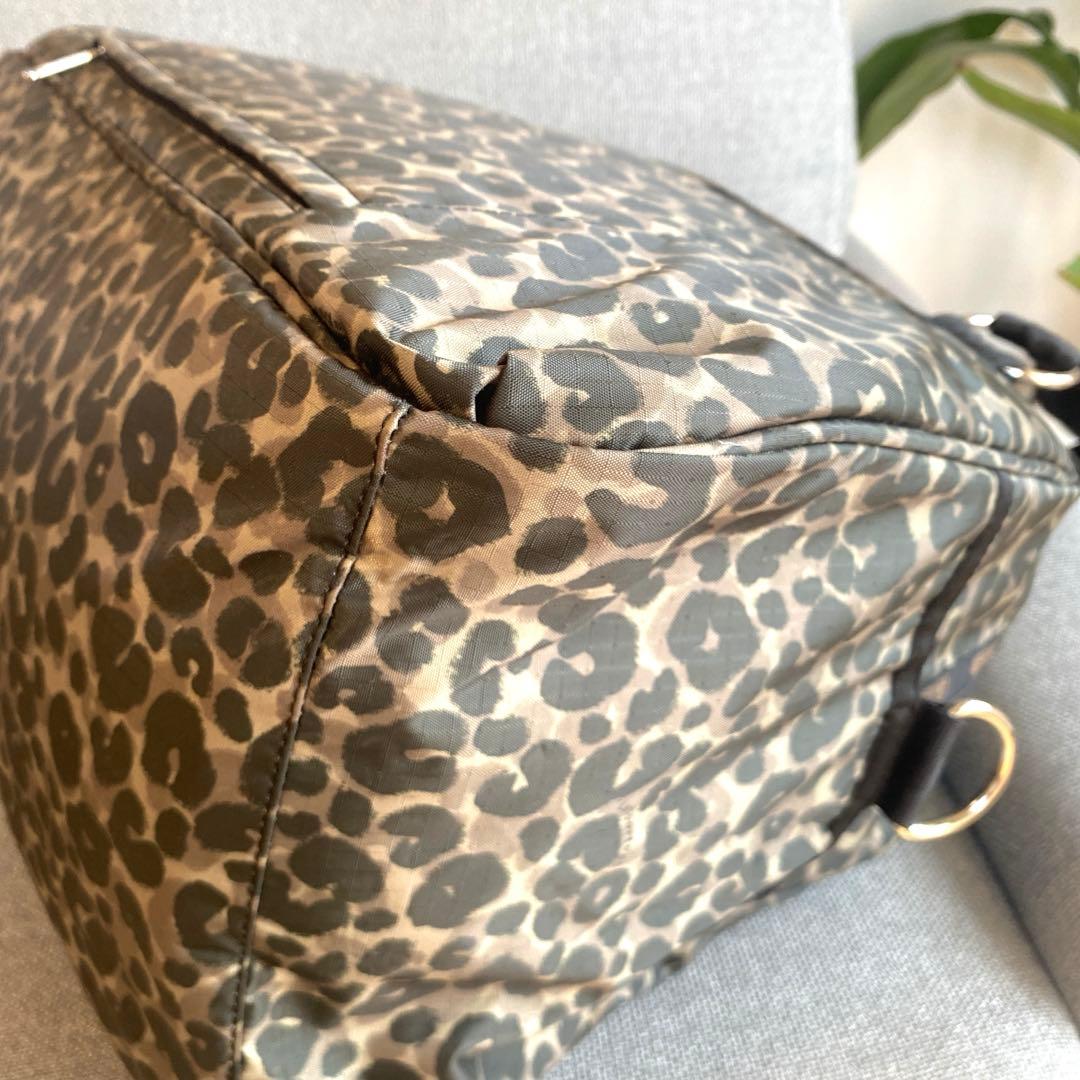 【極美品　廃盤型】レスポートサック　アビーキャリーオン　ボストンバッグ　ヒョウ柄