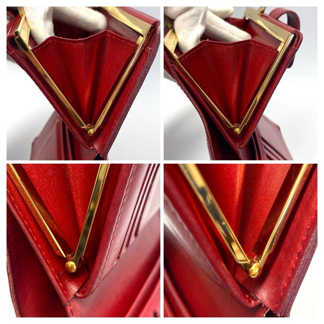 LOUIS VUITTON ルイヴィトン　折り財布　がま口 ヴェルニ