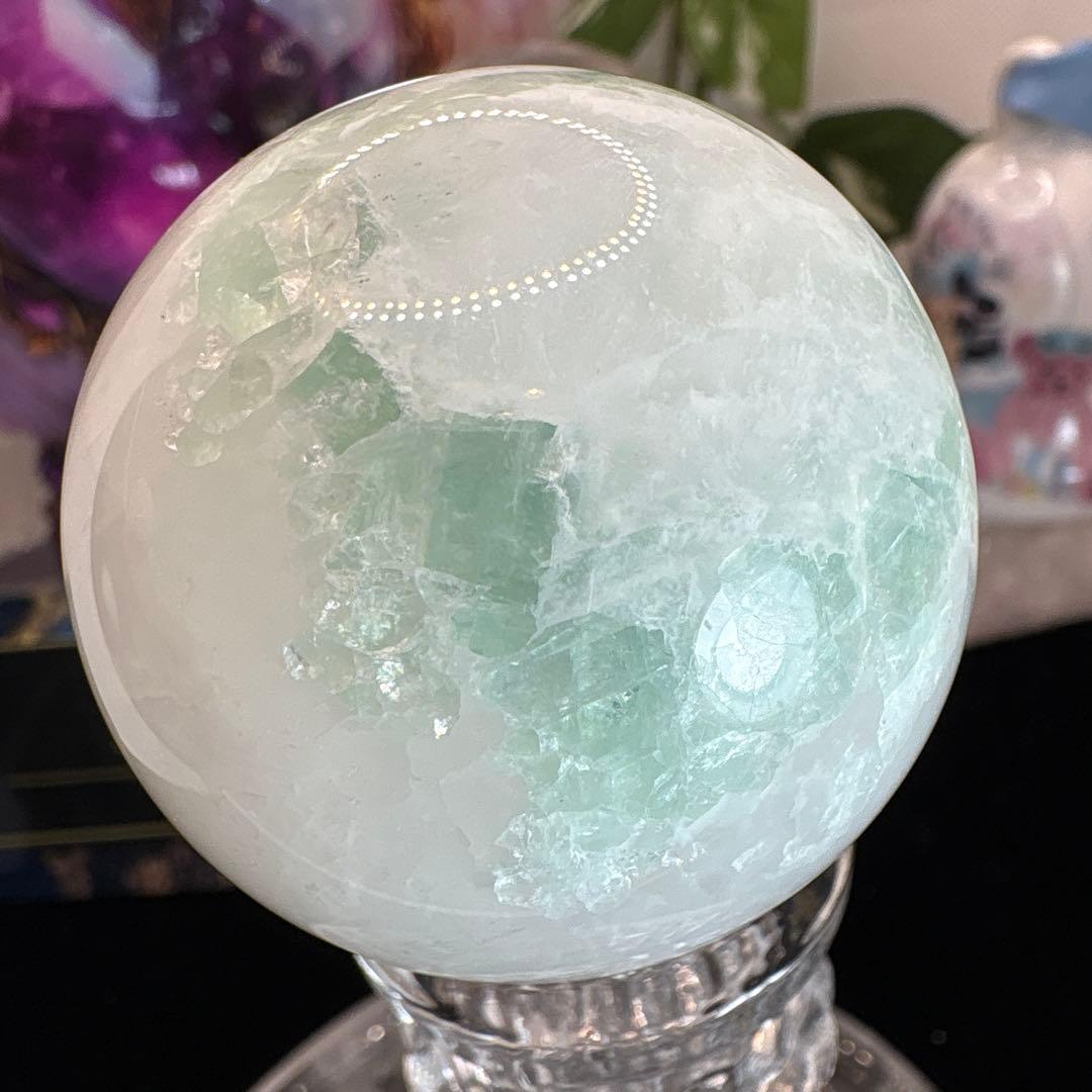 ホワイトフローライトスフィア♡♡No.2441