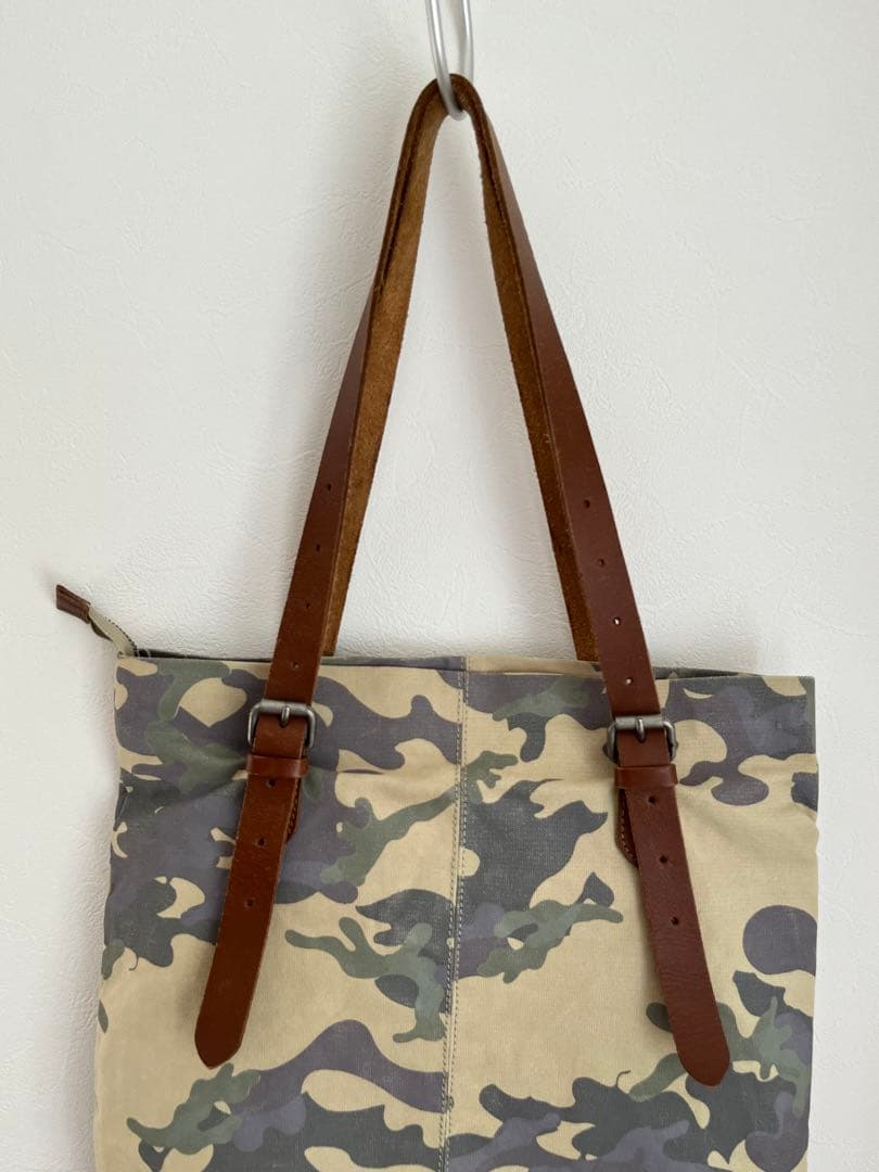 専用ページNAPAPIJRI トートバッグ　カモフラ　迷彩　ユニセックス　レザー