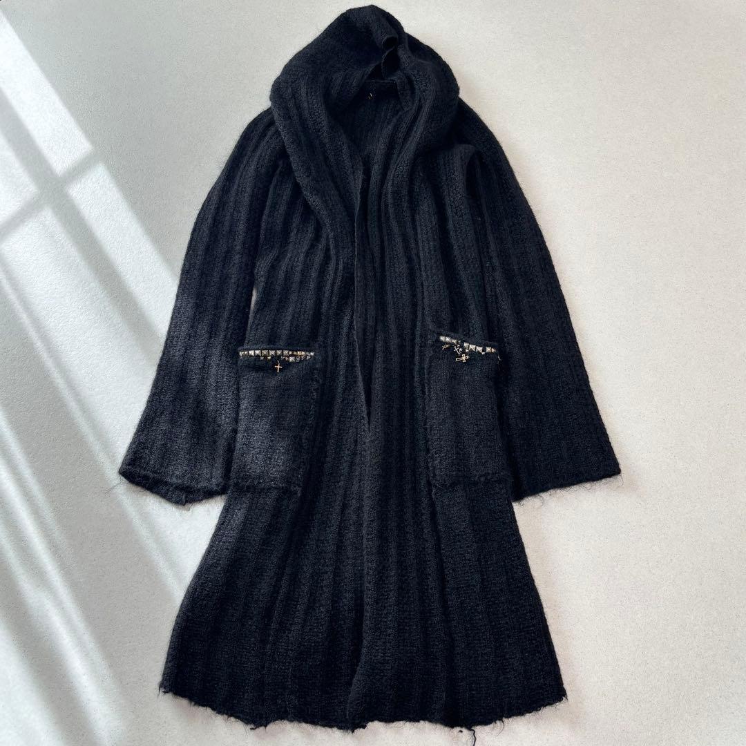 トップス if six was nine mohair cardigan skull M