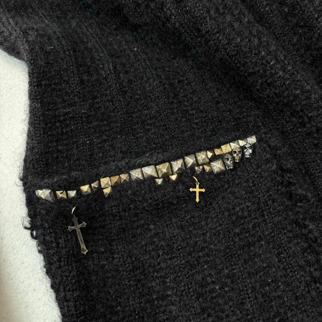 トップス if six was nine mohair cardigan skull M