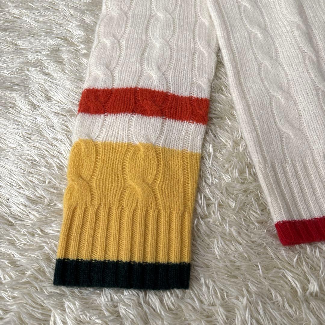 karieポロラルフローレン カシミヤ混 ケーブルニット ポニー刺繍