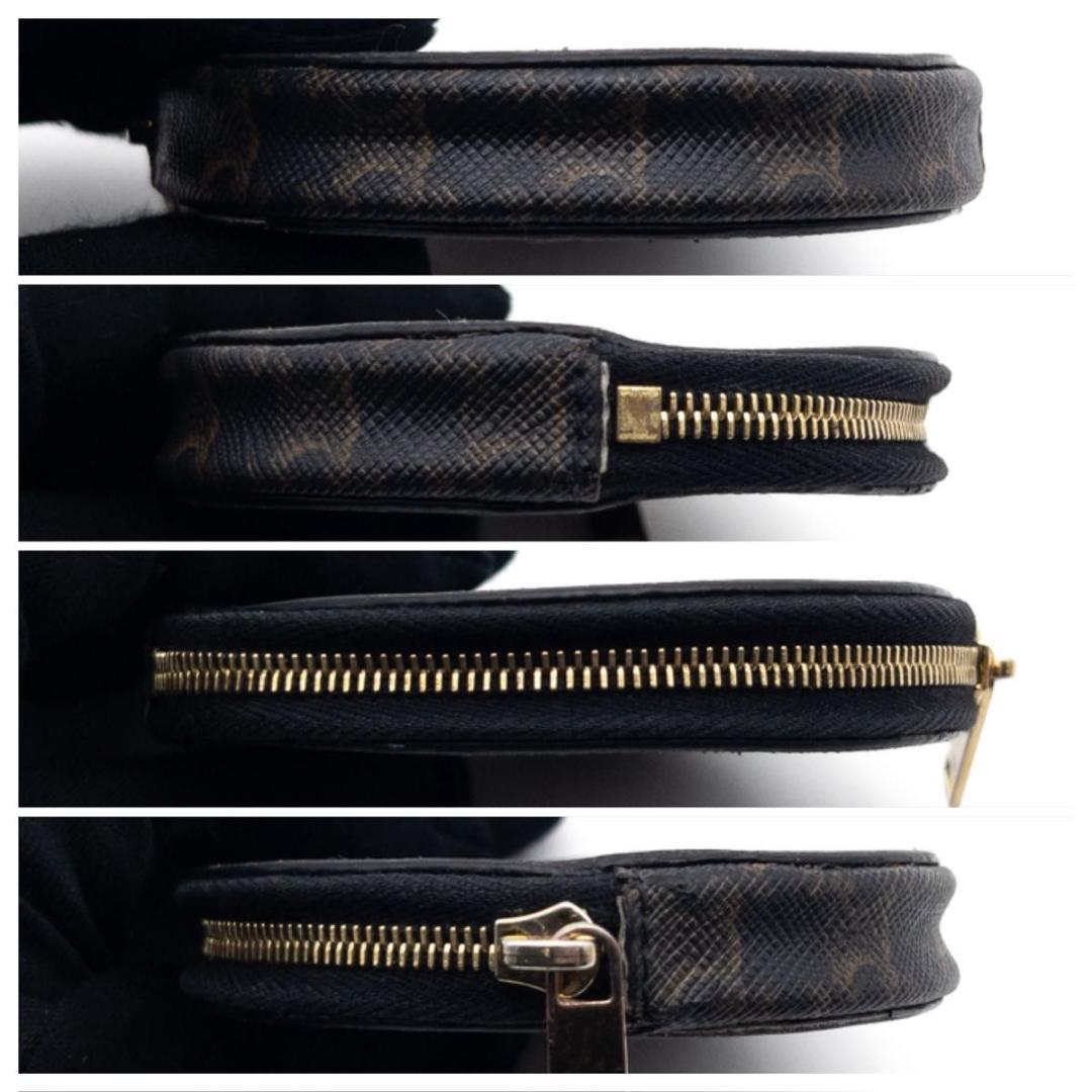 【極美品】CELINE ラウンドケース　トリオンフ　モノグラム　小銭入れ