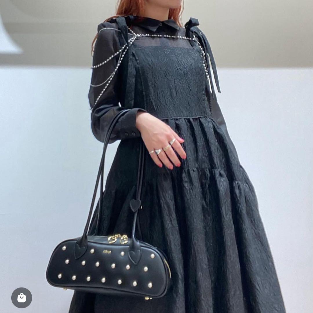 【FURFUR】シアーシャツコンビドレス