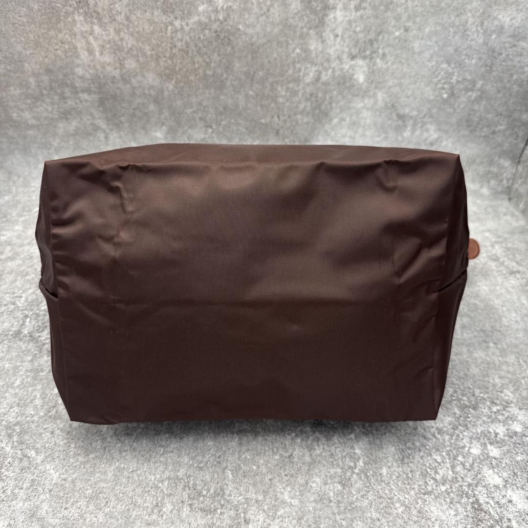 極美品　ロンシャン　ル　プリアージュ　M　ダークブラウン　トップハンドル