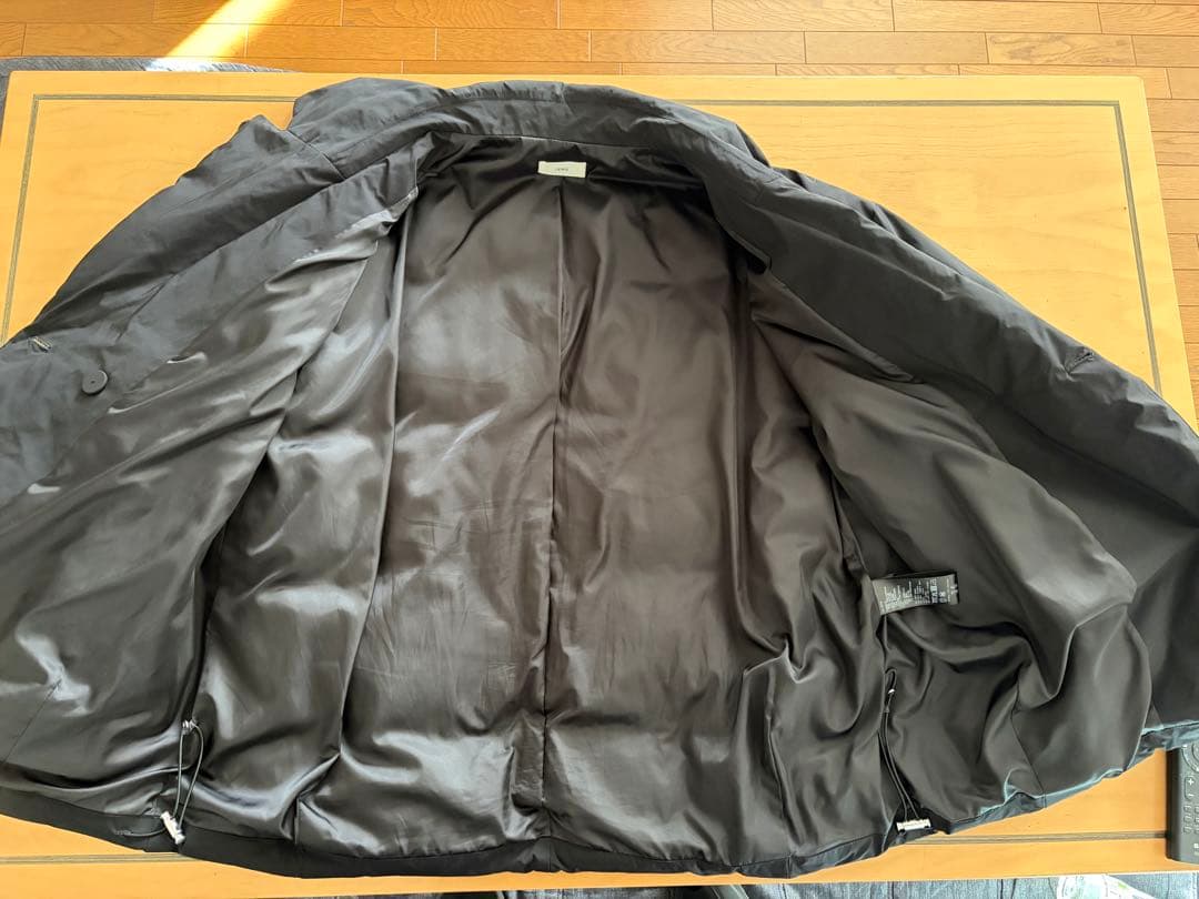 IENA 撥水テイラーコクーンダウン　黒　36