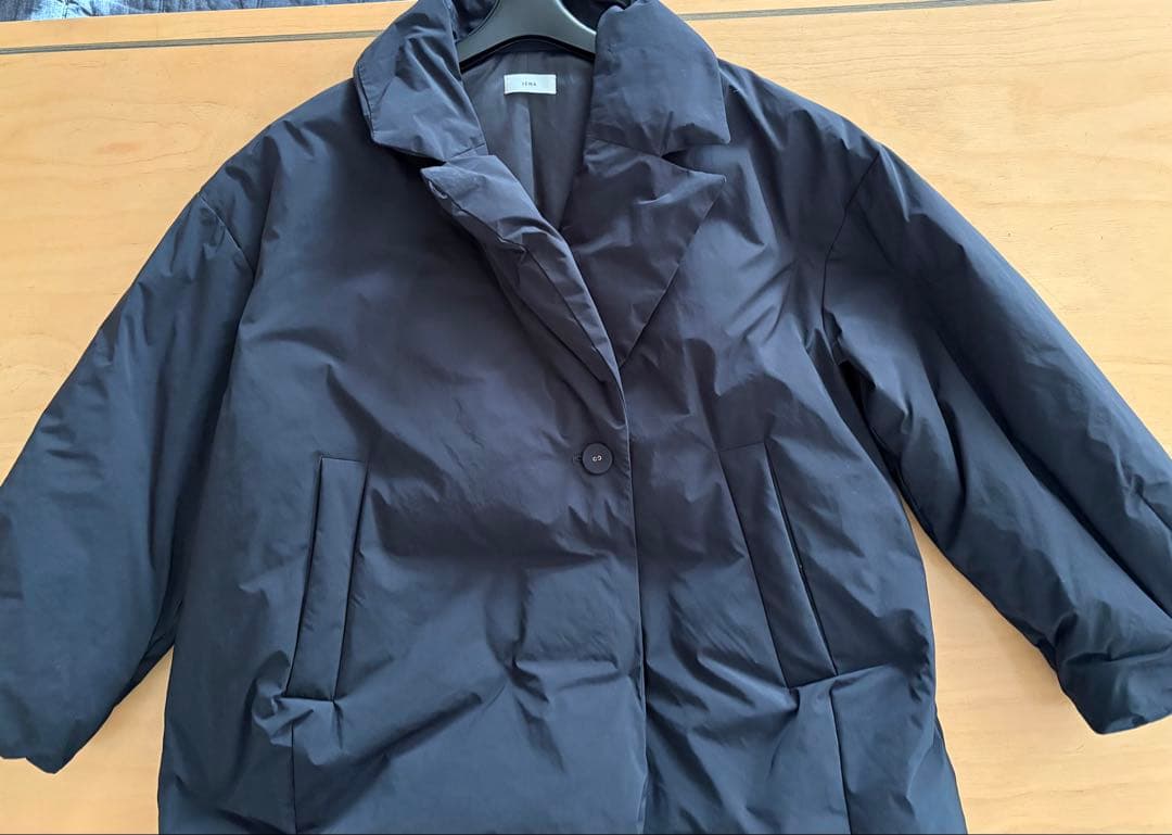 IENA 撥水テイラーコクーンダウン　黒　36