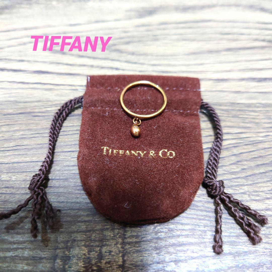 IFFANY&Co.　ティファニー K18 ティアドロップリング ゴールド