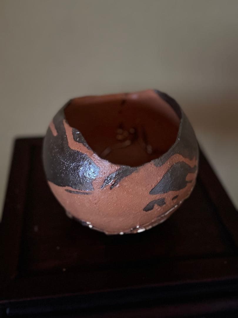 市川透　茶碗　現代アート　備前