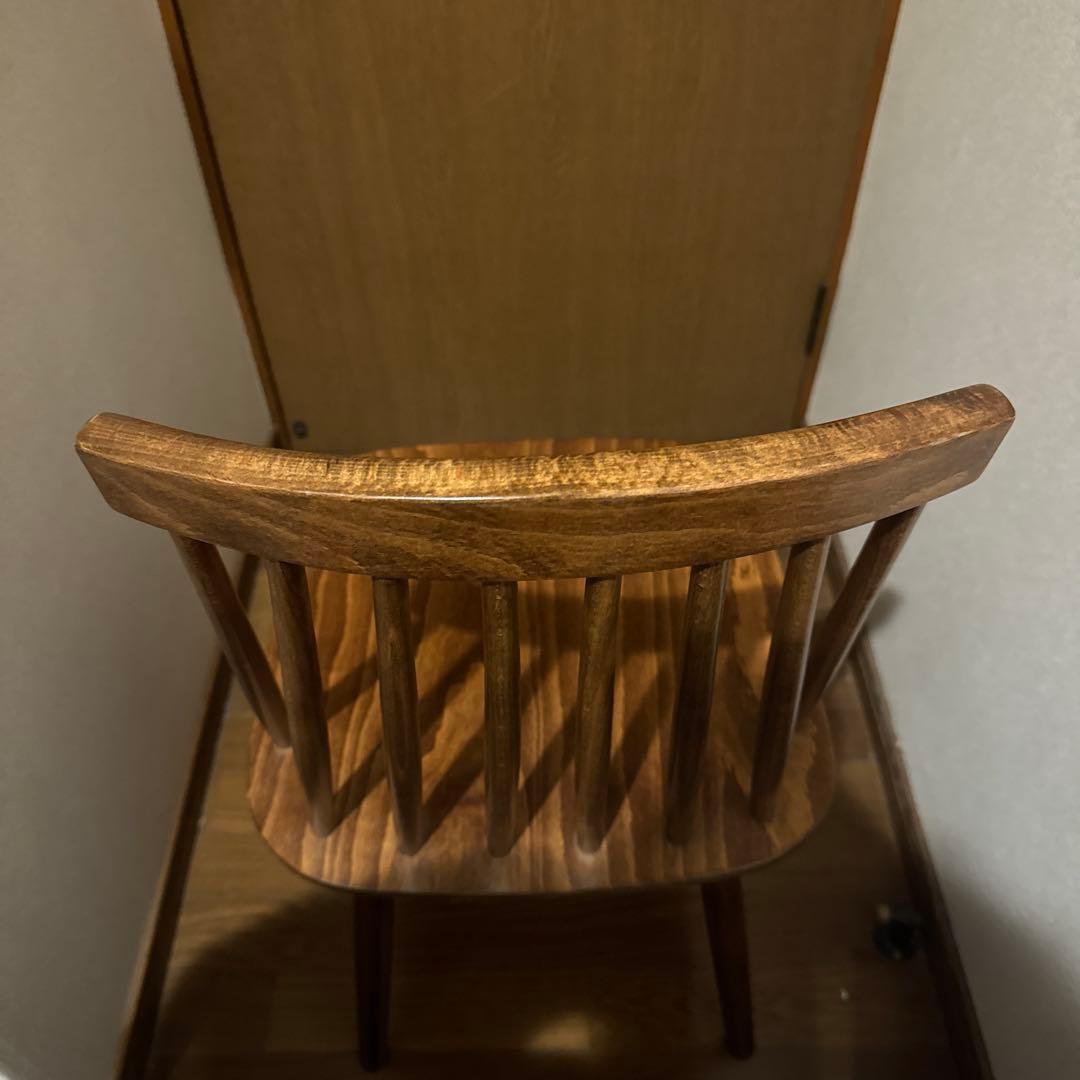 秋田木工 アンティーク チェア ウィンザーチェア レトロ 椅子 ダイニングチェア