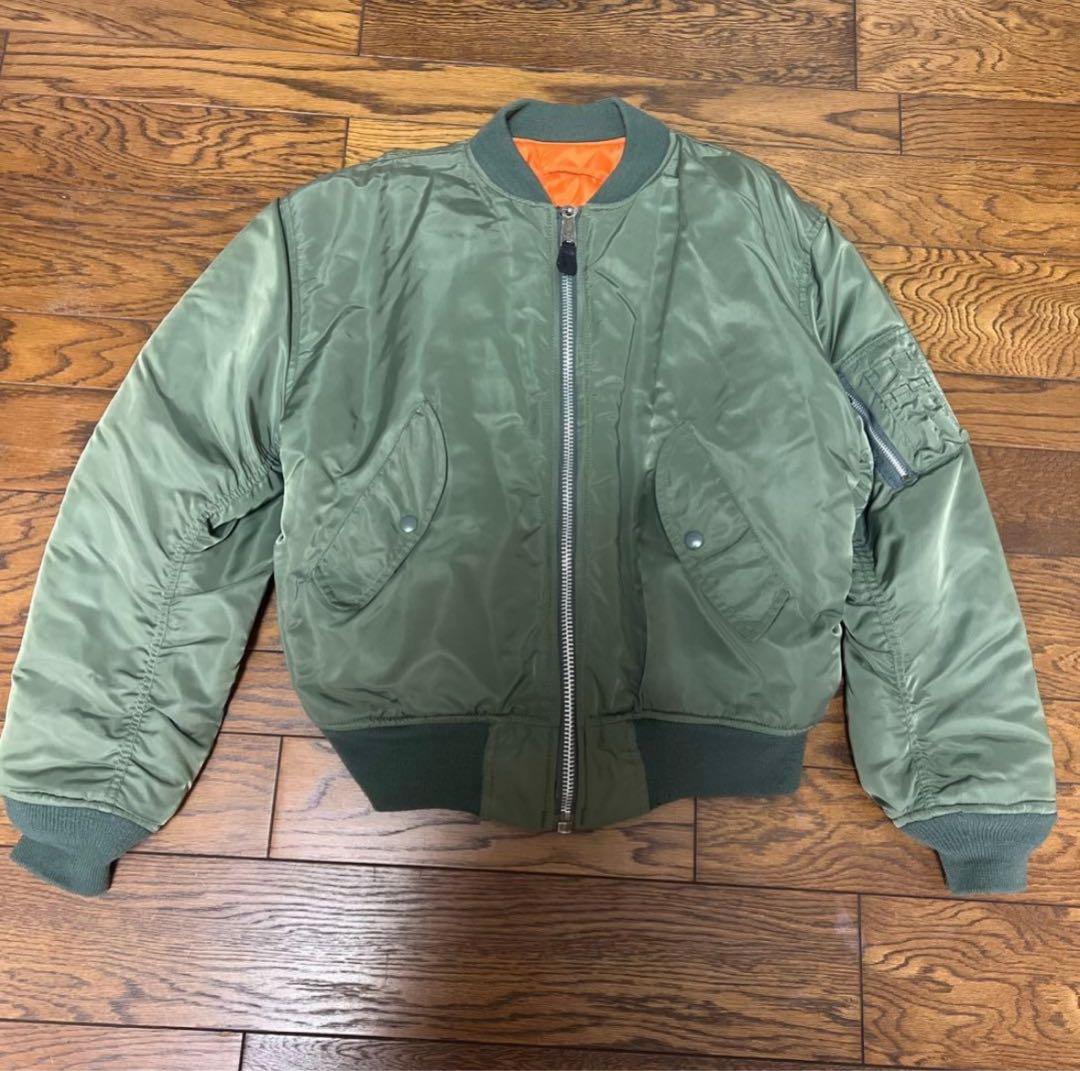 90s00s⭐︎韓国製⭐︎Alpha MA-1 オリーブグリーン