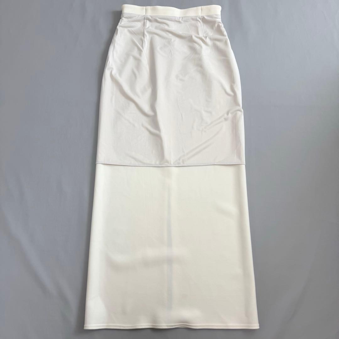 【新品タグ付き】NOBLE コンフォートジャージーライクタイトスカート 40