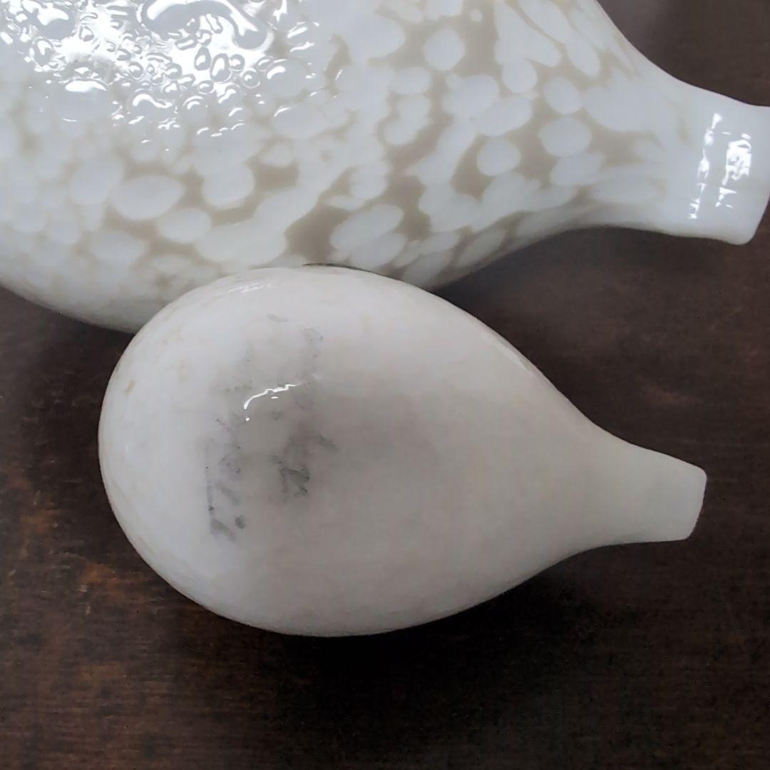 ヌータヤルヴィ　バード　アートガラス　置物　フィンランド　北欧ヴィンテージ　2個