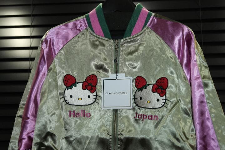 HELLO KITTY ハローキティ イチゴマン スカジャン カーキ サンリオ
