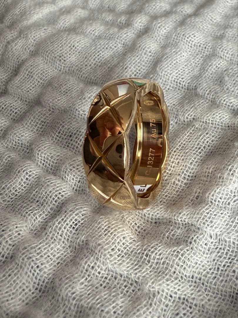 新品　CHANEL シャネル ココクラッシュ リング ミディアム YG 51