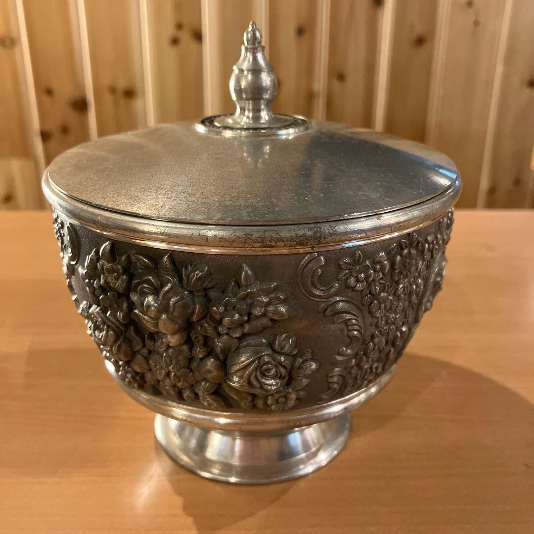 錫製 小物入れ　アンティーク