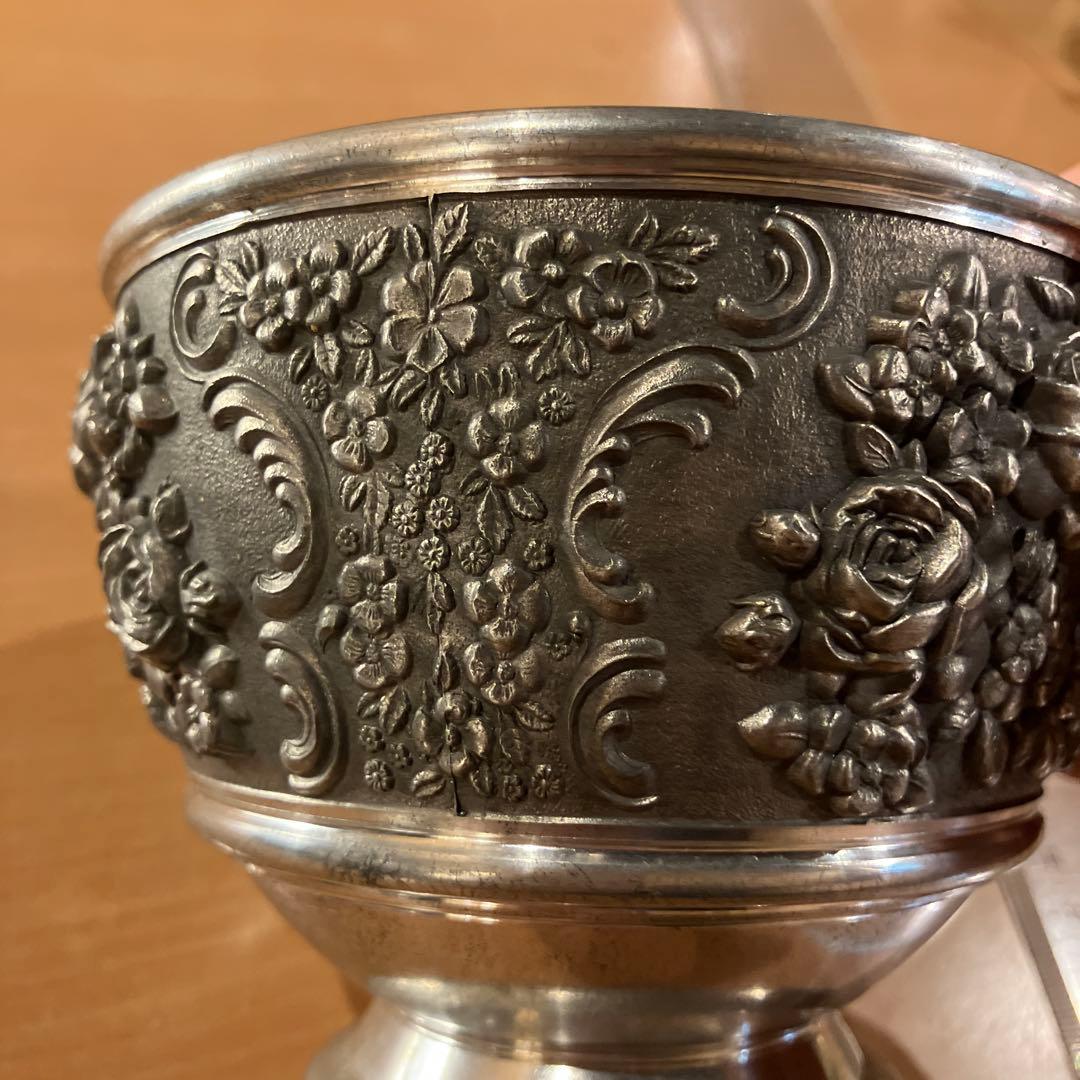 錫製 小物入れ　アンティーク