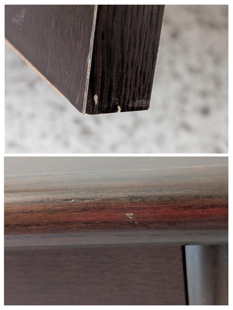 ビンテージ FranceBed 引き出し付き ウッド サイドテーブル ブラウン