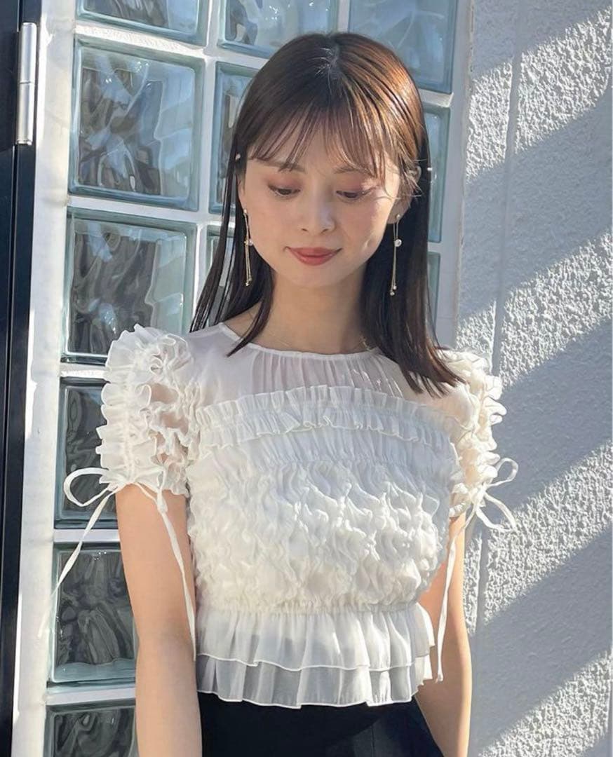 【新作新品】SNIDEL ランダムシャーリングトップス