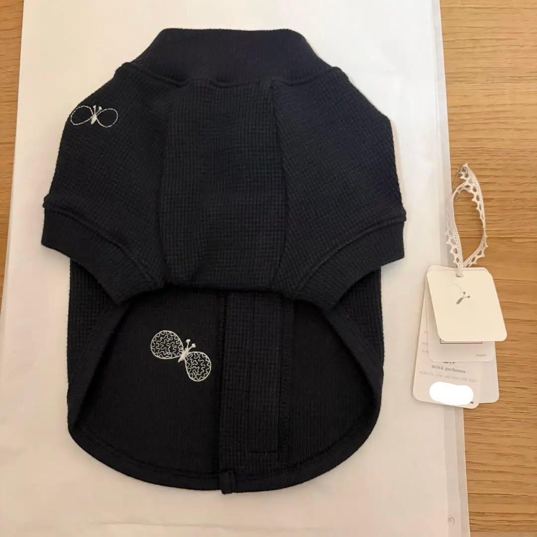 ミナペルホネン　choucho dog wear犬　服　ワッフル　ネイビー　XS