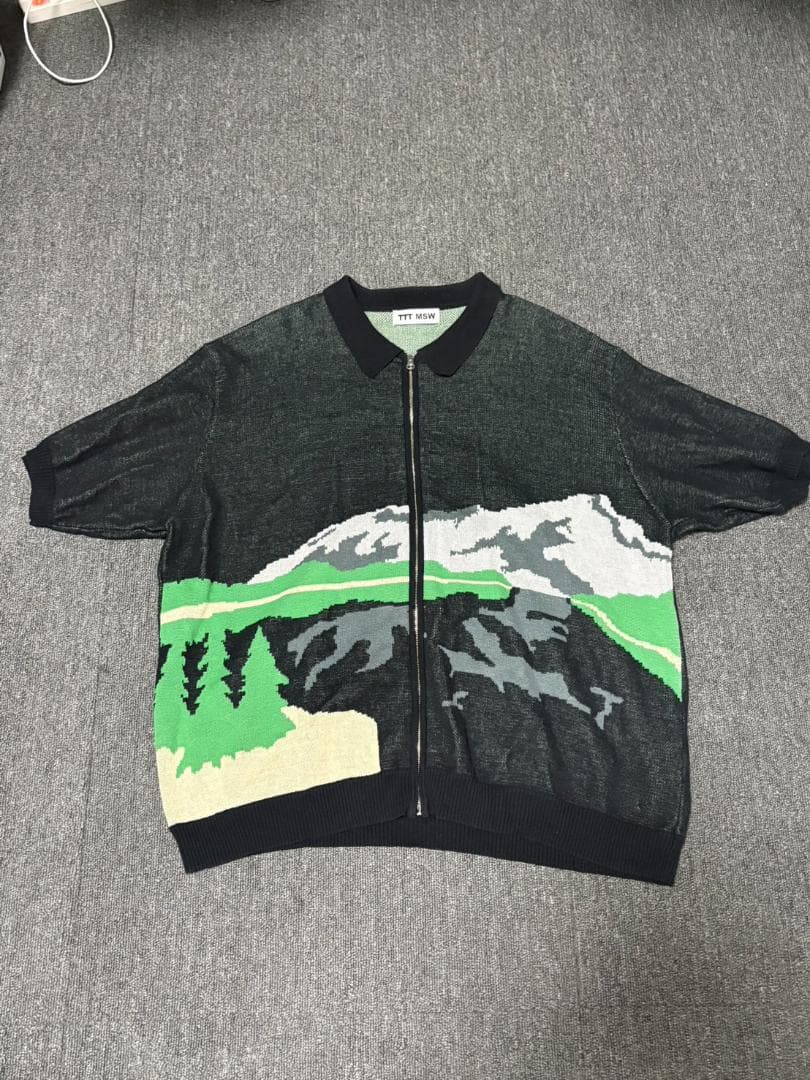 TTT MSW 風景デザイン フルジップカーディガン
