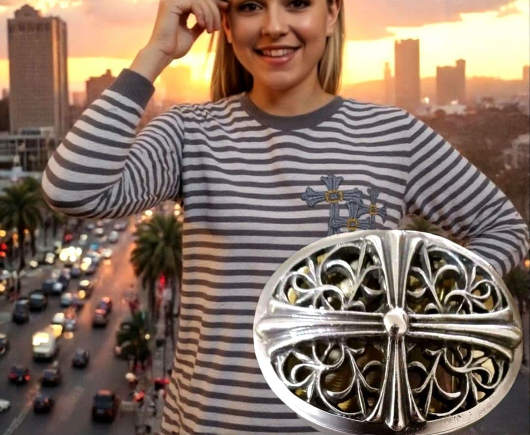 ✚A&G Oval Cross Belt Buckle✚廃盤希少モデル*