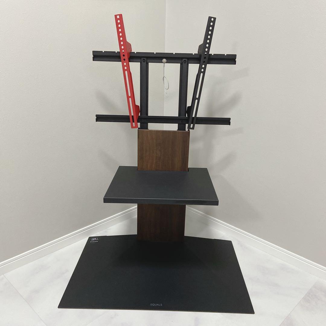 EQUALS WALL V3 ロータイプ テレビスタンド 棚板付 美品