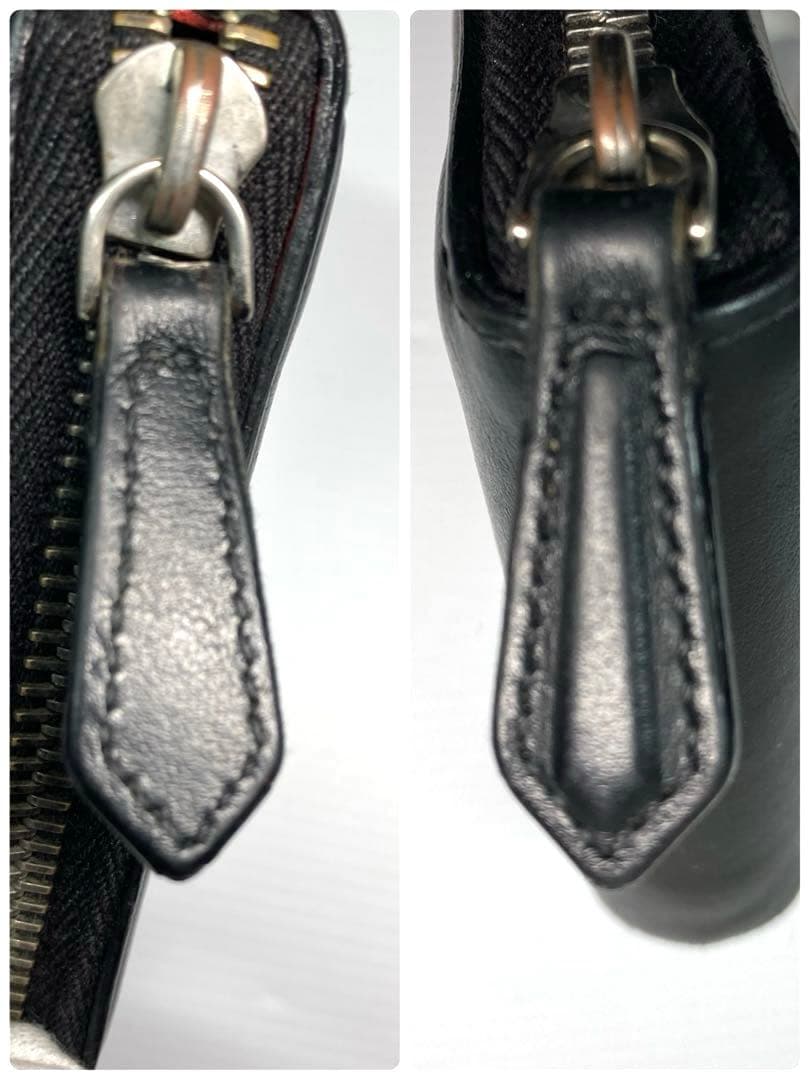 フェンディ　モンスター　バグズ アイ　レザー　ラウンドファスナー　二つ折り財布