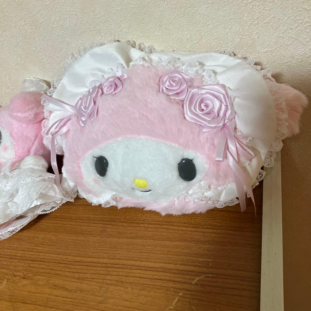 マイメロ　レディ　ホワイトフリル　ぬいぐるみ　初期傷あり
