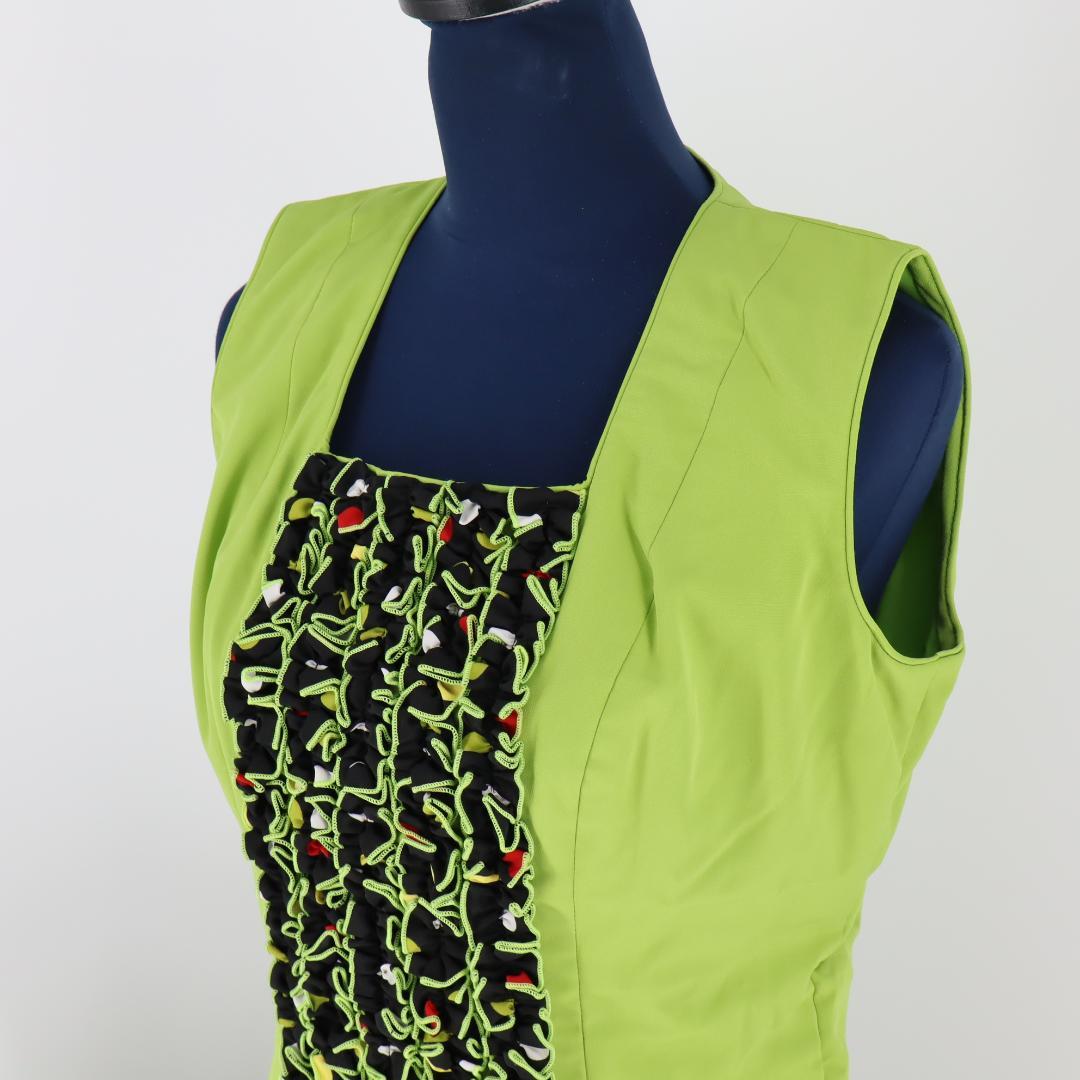 【美品 フラメンコ衣装】マルチカラー×胸元フリル ブラウス ファルダ シージョ