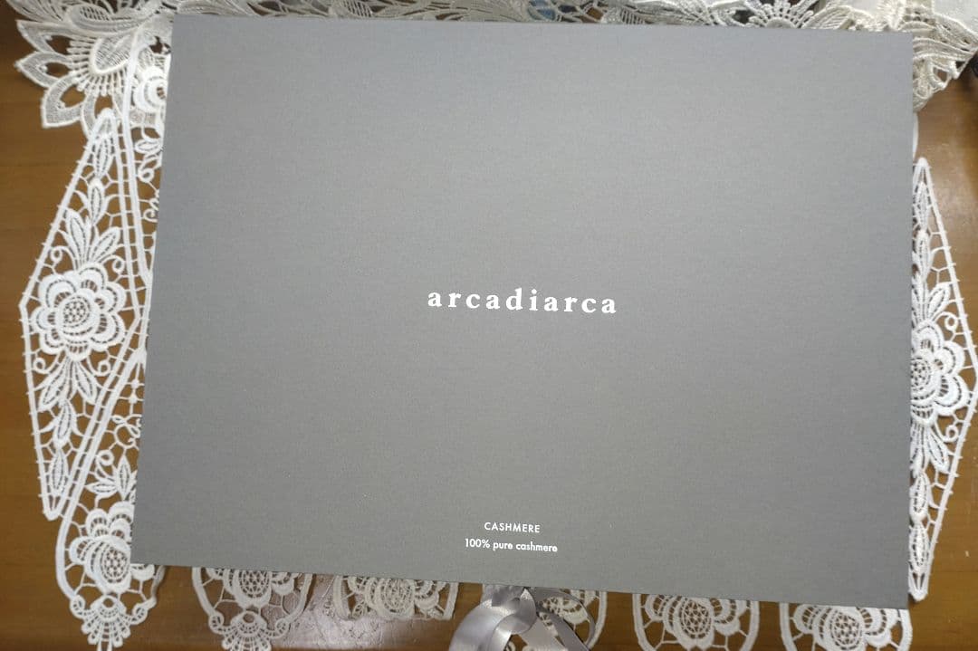 タグ付新品　arcadiarca 大判ストール　マフラー　ピュアカシミヤ100%