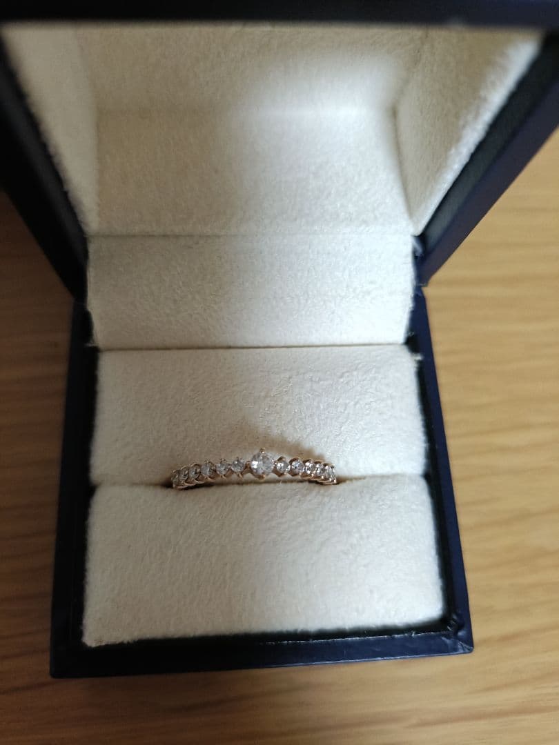 Vendome Aoyama K10PGピンクゴールドジルコニア指輪リング