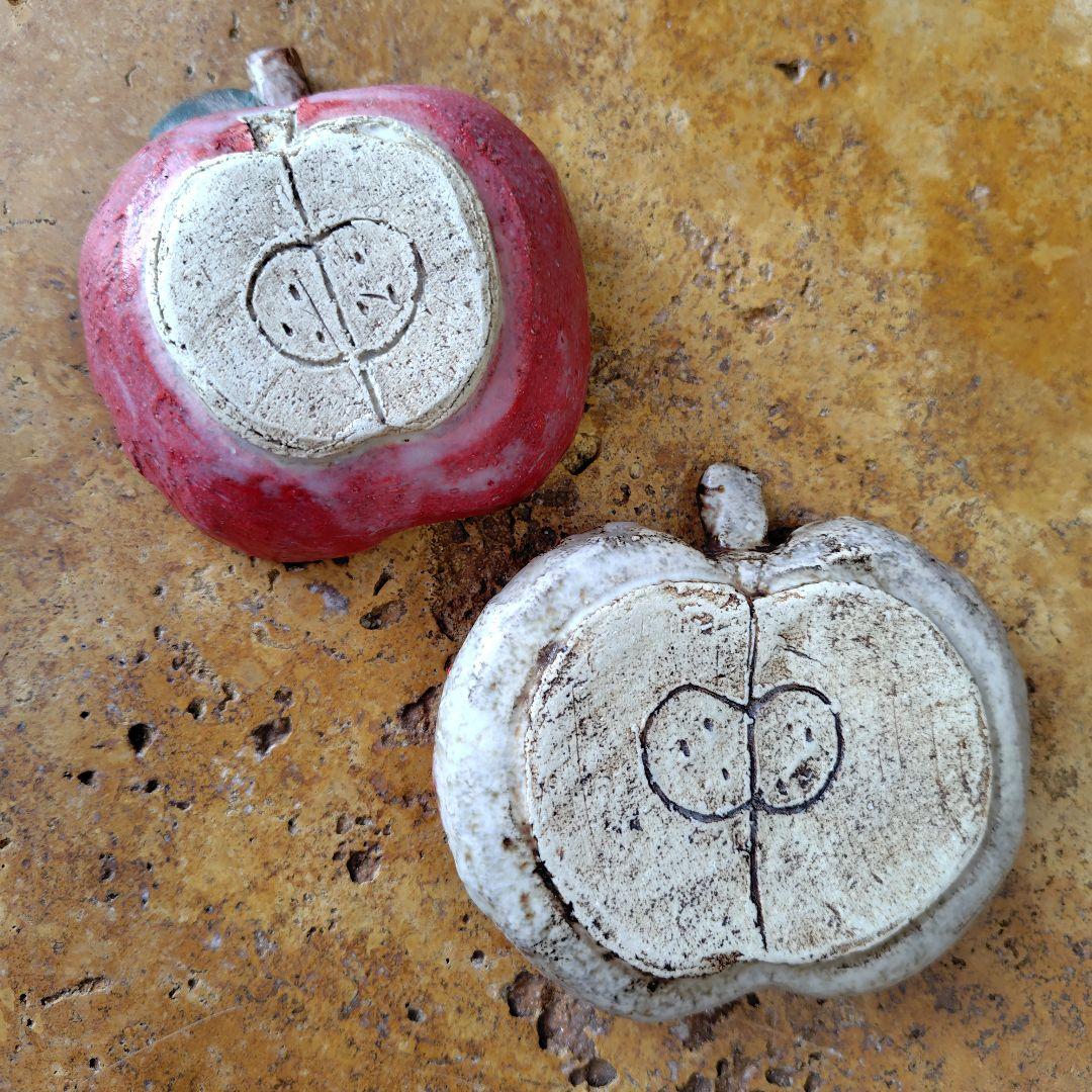 本田あつみ　フルーツ　りんご ２点