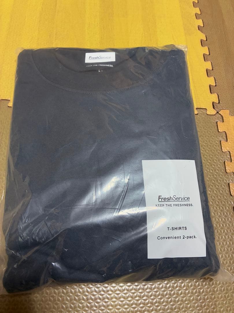 【新品】フレッシュサービス 2-PACK TEE ロンT ネイビー　サイズL