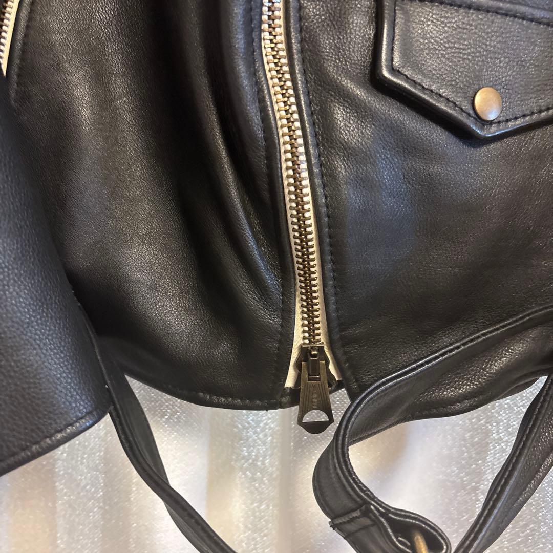 NotE ダブル ライダース レザー ジャケット オーバーサイズ 46サイズ