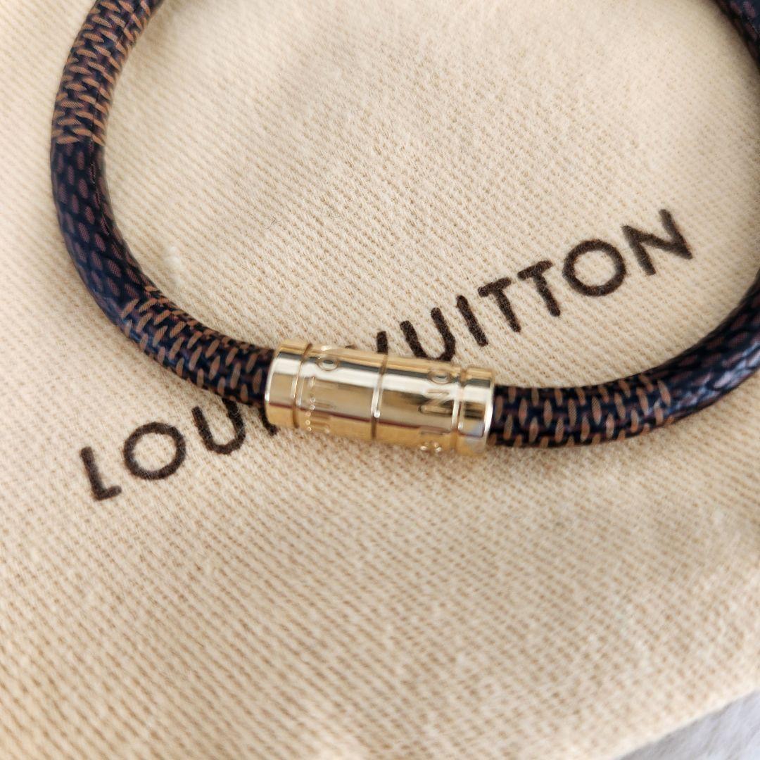 マキロです。 ダミエ ブラスレ キープイット エベヌ ブレスレット