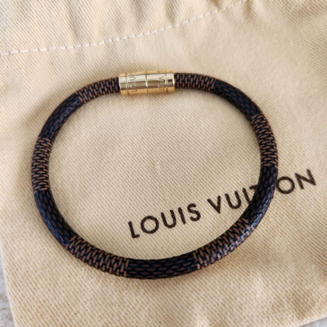 マキロです。 ダミエ ブラスレ キープイット エベヌ ブレスレット