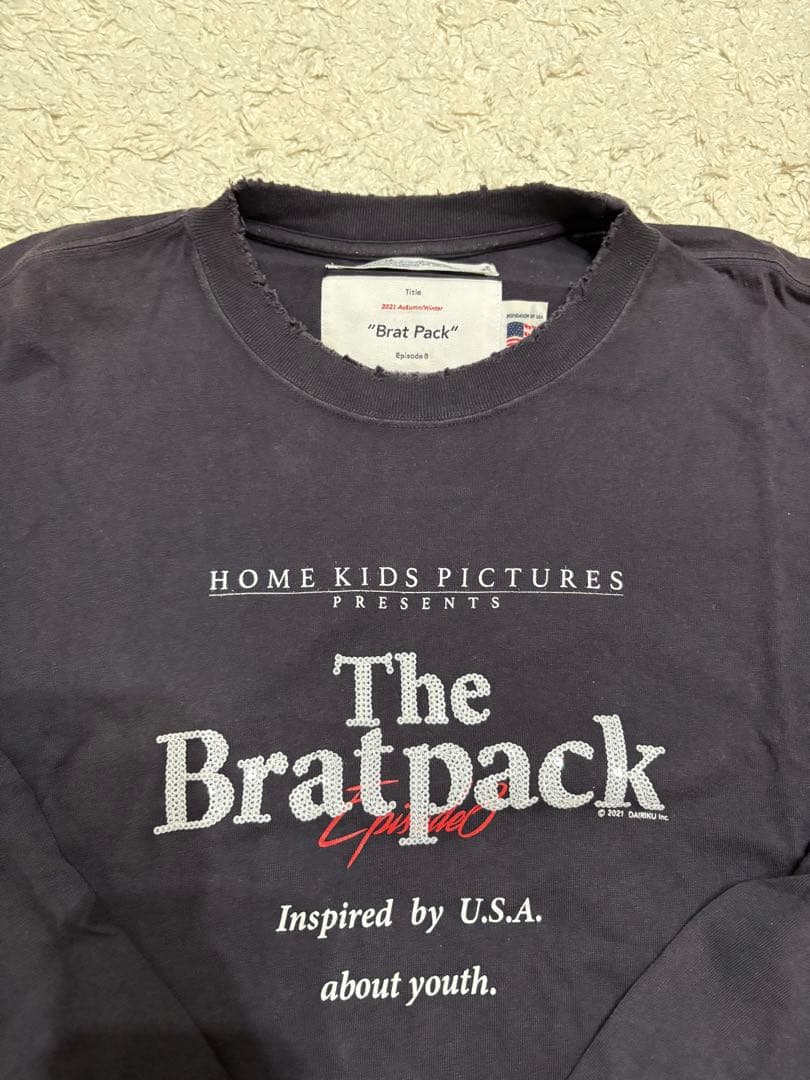 ダイリク DAIRIKU 21AW Brat pack Spangle Tee