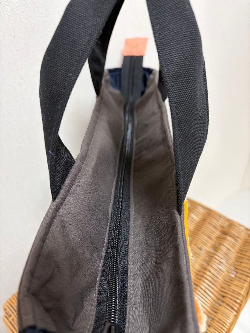 ミナペルホネン＊パッチギャザポケファスナートートLL✂️ハンドメイド