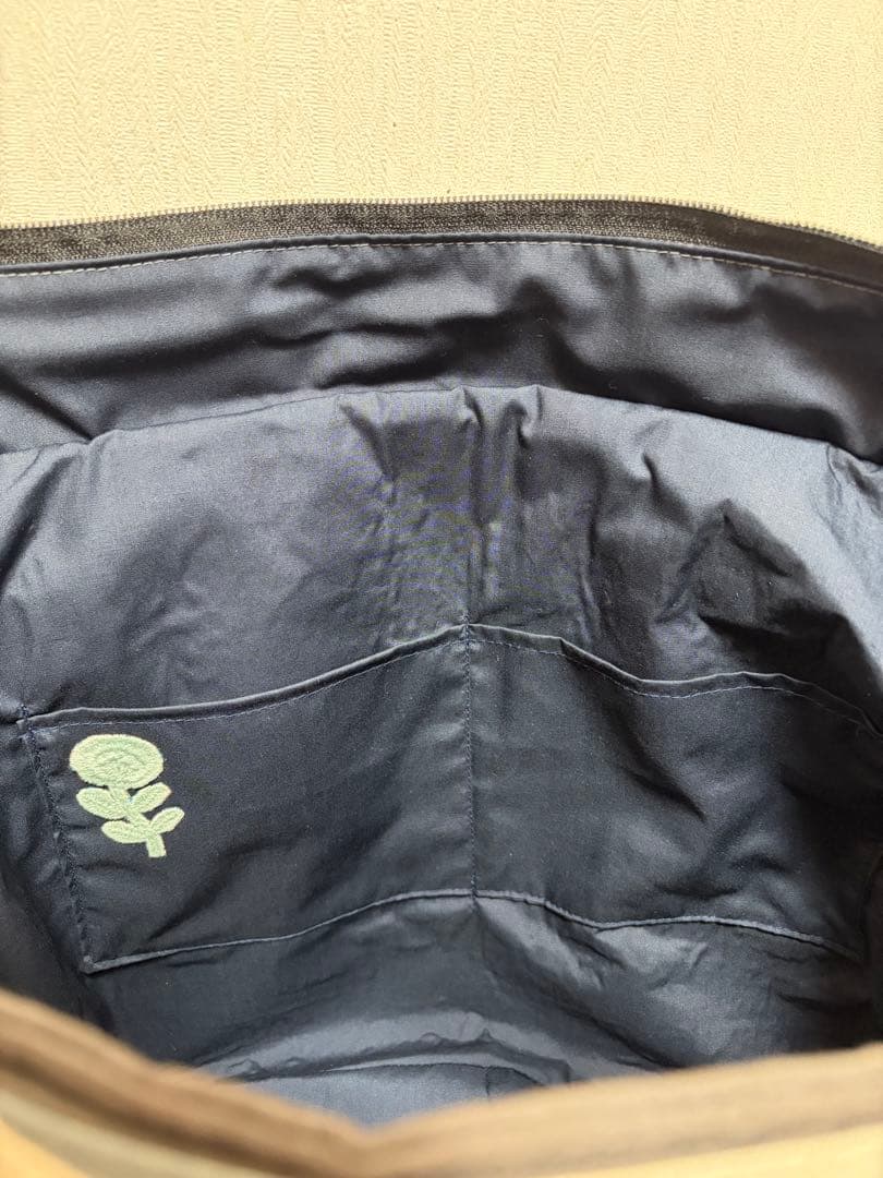 ミナペルホネン＊パッチギャザポケファスナートートLL✂️ハンドメイド