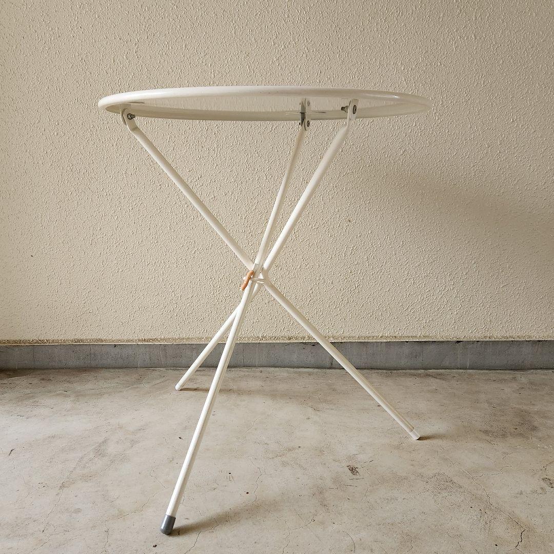 ヴィンテージ 丸型アイアンテーブル ラウンドテーブル 折りたたみテーブル