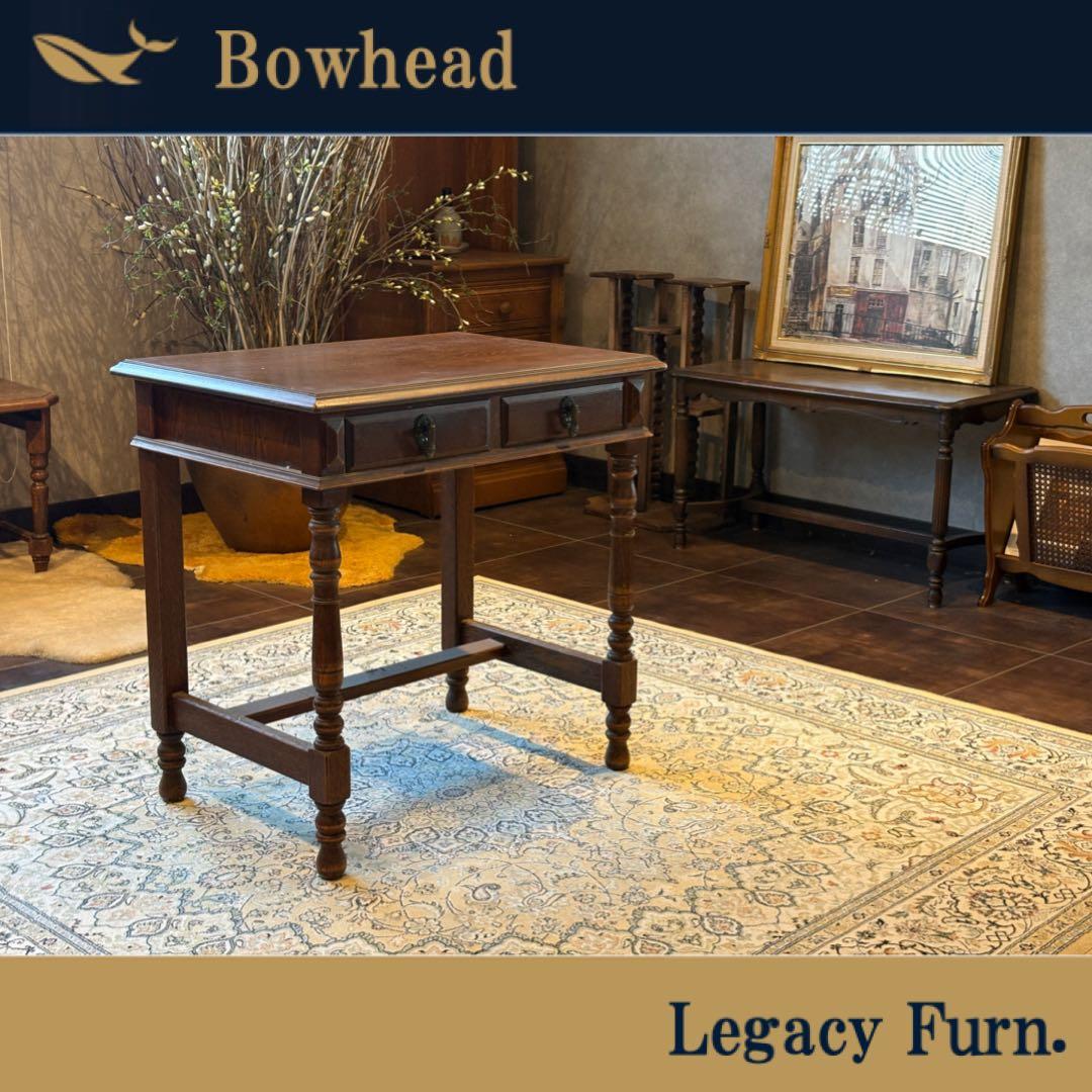 希少　アンティーク　ヴィンテージ　サイドテーブル　オーク材　ヴィンテージ　In