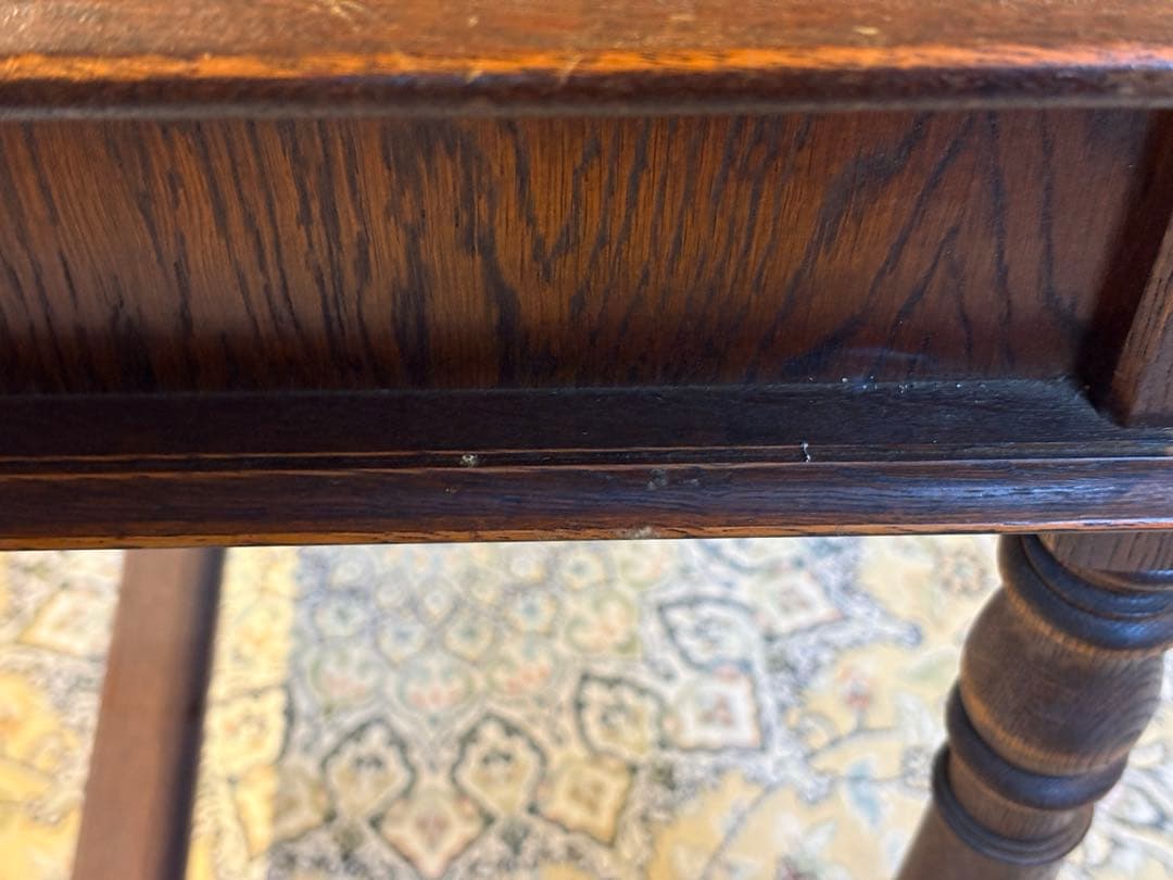 希少　アンティーク　ヴィンテージ　サイドテーブル　オーク材　ヴィンテージ　In