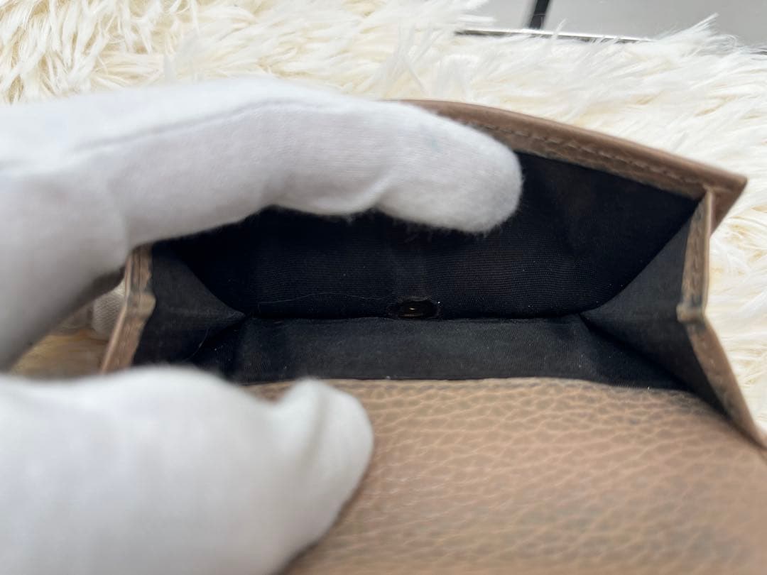 ✨美品✨ GUCCI グッチ 3つ折り財布 GGマーモント ピンク ベージュ